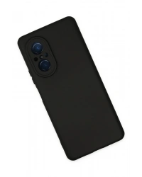 Newface Huawei Nova 9 SE Kılıf Nano içi Kadife Silikon - Siyah