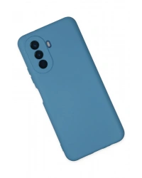 Newface Huawei Nova Y70 Kılıf Nano içi Kadife Silikon - Mavi