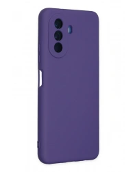 Newface Huawei Nova Y70 Kılıf Nano içi Kadife Silikon - Mor