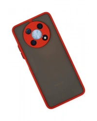 Newface Huawei Nova Y90 Kılıf Montreal Silikon Kapak - Kırmızı