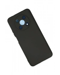 Newface Huawei Nova Y90 Kılıf Nano içi Kadife Silikon - Siyah