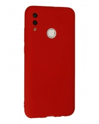 Newface Huawei P Smart 2019 Kılıf Nano içi Kadife Silikon - Kırmızı