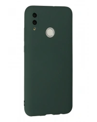 Newface Huawei P Smart 2019 Kılıf Nano içi Kadife Silikon - Koyu Yeşil