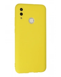 Newface Huawei P Smart 2019 Kılıf Nano içi Kadife Silikon - Sarı