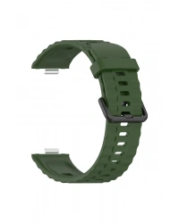 Newface Huawei Watch Fit 3 Klasik Kordon - Koyu Yeşil