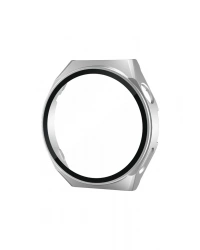 Newface Huawei Watch GT3 46mm Dota Camlı Kasa Ekran Koruyucu - Gümüş