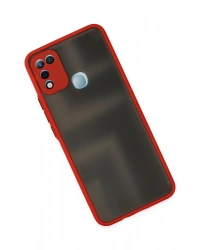 Newface İnfinix Hot 10 Play Kılıf Montreal Silikon Kapak - Kırmızı