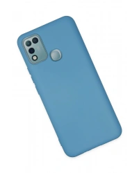 Newface İnfinix Hot 10 Play Kılıf Nano içi Kadife Silikon - Mavi