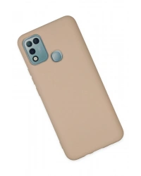 Newface İnfinix Hot 10 Play Kılıf Nano içi Kadife Silikon - Pudra