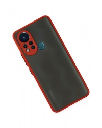 Newface İnfinix Hot 11s Kılıf Montreal Silikon Kapak - Kırmızı