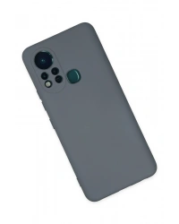 Newface İnfinix Hot 11s Kılıf Nano içi Kadife Silikon - Gri