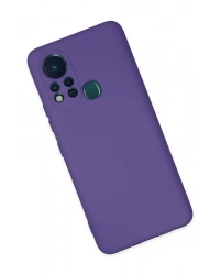 Newface İnfinix Hot 11s Kılıf Nano içi Kadife Silikon - Mor