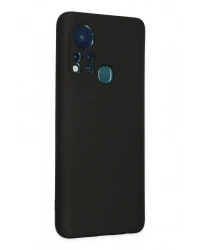 Newface İnfinix Hot 11s Kılıf Nano içi Kadife Silikon - Siyah