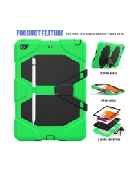 Newface iPad 10.2 (7.nesil) Kılıf Griffin Tablet Kapak - Yeşil