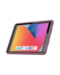 Newface iPad 10.2 (7.nesil) Kılıf Hand Strap Tablet Kılıfı - Mürdüm