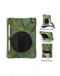 Newface iPad 5 Air 9.7 Kılıf Amazing Tablet Kapak - Kamuflaj