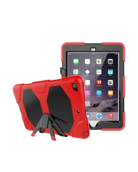 Newface iPad 5 Air 9.7 Kılıf Griffin Tablet Kapak - Kırmızı