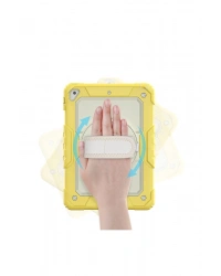 Newface iPad 5 Air 9.7 Kılıf Strap New Tablet Kapak - Sarı