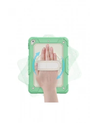 Newface iPad 5 Air 9.7 Kılıf Strap New Tablet Kapak - Yeşil