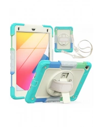 Newface iPad 5 Air 9.7 Kılıf Tablet Rainbow Kapak - Turkuaz