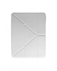 Newface iPad 9.7 (2018) Kılıf Kalemlikli Mars Tablet Kılıfı - Gri