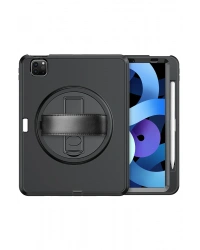 Newface iPad Pro 11 (2018) Kılıf Hand Strap Tablet Kılıfı - Siyah