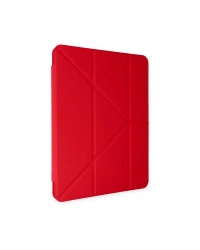 Newface iPad Pro 11 (2018) Kılıf Kalemlikli Mars Tablet Kılıfı - Kırmızı