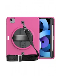 Newface iPad Pro 11 (2020) Kılıf Strap-C Otterbox Tablet Kapak - Pembe