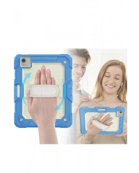 Newface iPad Pro 11 (2020) Kılıf Strap New Tablet Kapak - Mavi