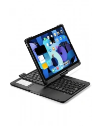 Newface iPad Pro 11 (2021) Kılıf Magic Dönen Klavyeli Tablet Kılıf - Siyah