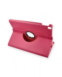 Newface iPad Pro 11 (2024) Kılıf 360 Tablet Deri Kılıf - Pembe