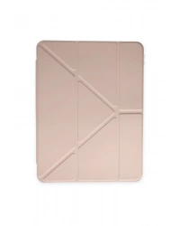 Newface iPad Pro 11 (2024) Kılıf Kalemlikli Mars Tablet Kılıfı - Rose Gold