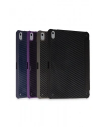 Newface iPad Pro 13 (2024) Kılıf Color Karbon Tablet Kılıfı - Derin Mor