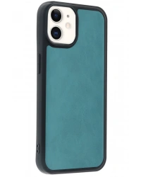 Newface iPhone 11 Kılıf Aras Deri Kapak - Açık Yeşil