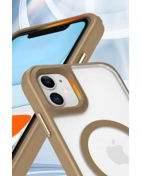 Newface iPhone 11 Kılıf Enka Magsafe Silikon Kılıf - Siyah