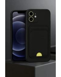 Newface iPhone 11 Kılıf Kelvin Kartvizitli Silikon - Lila