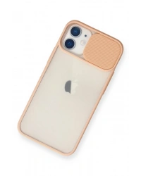 Newface iPhone 11 Kılıf Palm Buzlu Kamera Sürgülü Silikon - Pembe