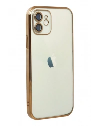 Newface iPhone 11 Kılıf Razer Lensli Silikon - Gold