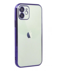 Newface iPhone 11 Kılıf Razer Lensli Silikon - Mor