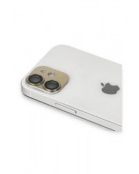 Newface iPhone 11 Pers Alüminyum Kamera Lens - Gold