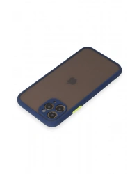 Newface iPhone 11 Pro Kılıf Montreal Silikon Kapak - Lacivert