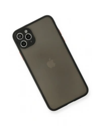 Newface iPhone 11 Pro Max Kılıf Montreal Silikon Kapak - Siyah