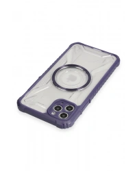 Newface iPhone 11 Pro Max Kılıf Prag Magneticsafe Kapak - Derin Mor