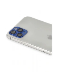 Newface iPhone 11 Pro Max Pers Alüminyum Kamera Lens - Lacivert