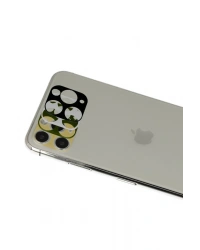 Newface iPhone 11 Pro Max Rainbow Kamera Lens Koruma Cam - Gold