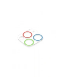 Newface iPhone 11 Pro Max Renkli Kamera Lens Koruma Cam - Mavi-Yeşil