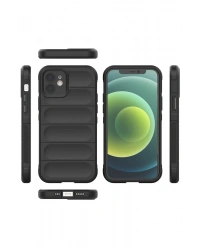 Newface iPhone 12 Kılıf Optimum Silikon - Siyah