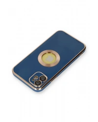 Newface iPhone 12 Kılıf Store Silikon - Mavi