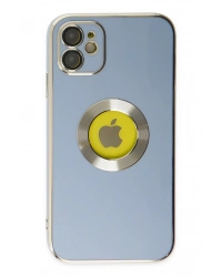 Newface iPhone 12 Kılıf Store Silikon - Sierra Blue