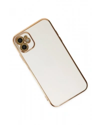 Newface iPhone 12 Kılıf Volet Silikon - Beyaz